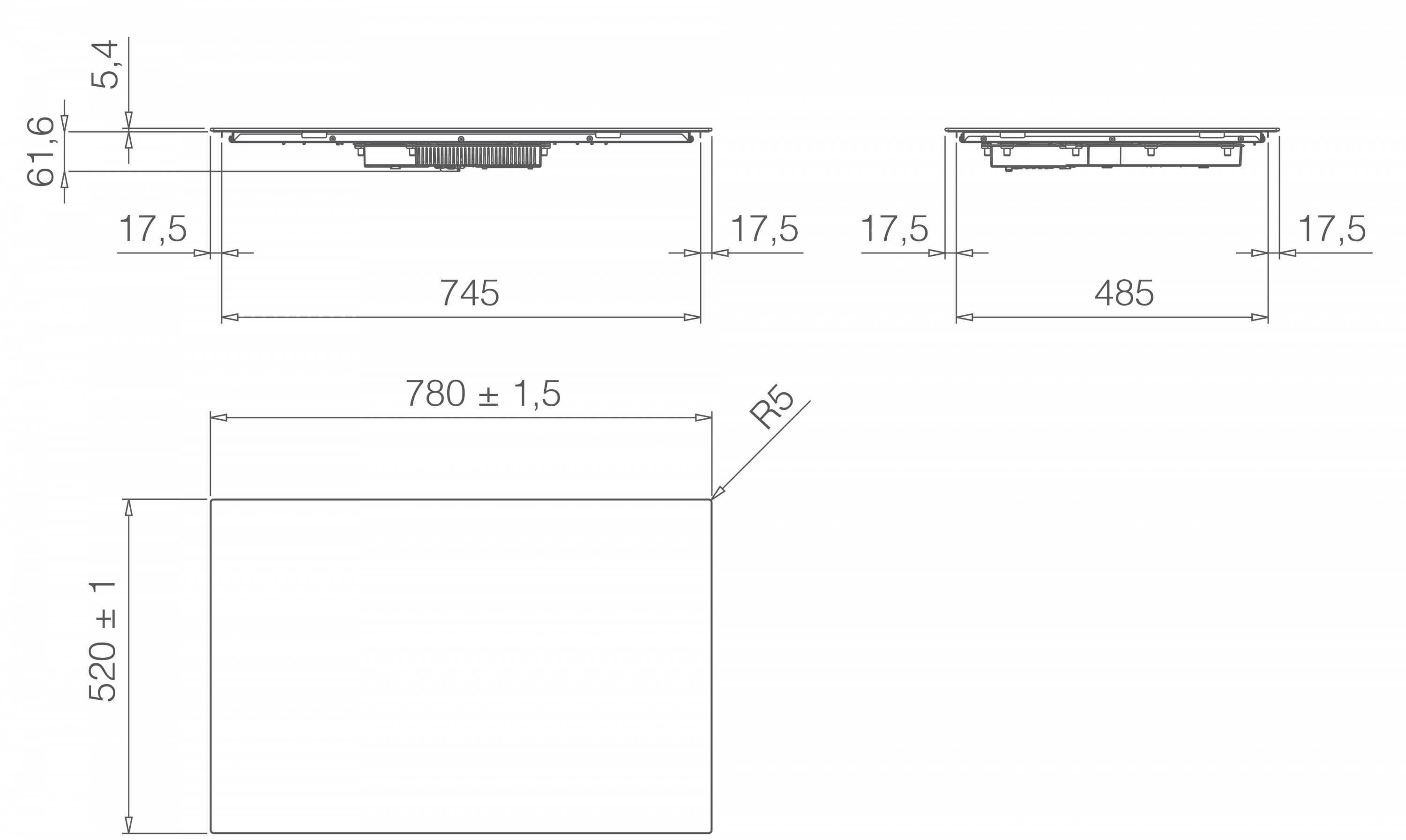 картинка Индукционная варочная панель Elica PRIMIS 804 PLUS BL 