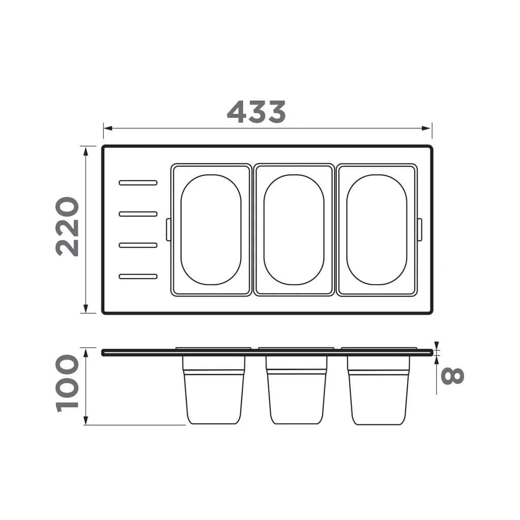 картинка Контейнер Omoikiri DC-02-3  картинка Контейнер Omoikiri DC-02-3