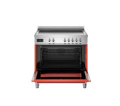 картинка Комбинированная кухонная плита Bertazzoni PRO95I1EART оранжевая  картинка Комбинированная кухонная плита Bertazzoni PRO95I1EART оранжевая