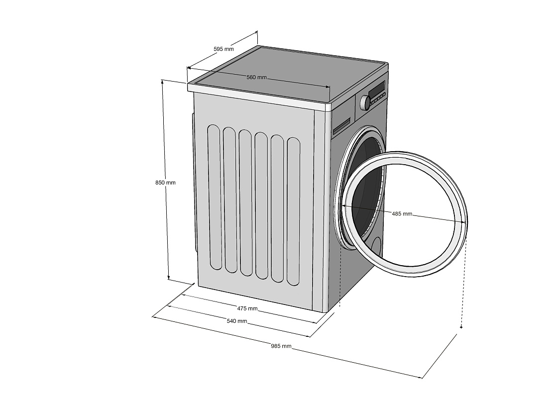 картинка Стиральная машина с сушкой Korting KWD 48IT1496 