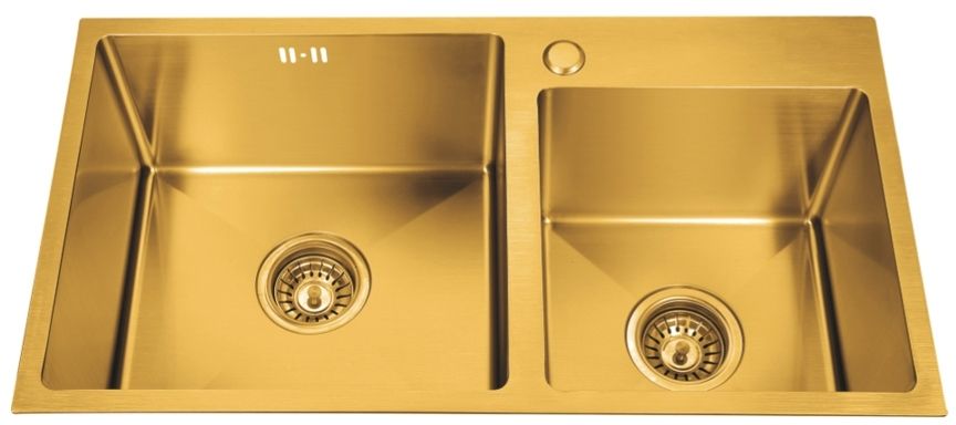 картинка Мойка для кухни Emar EMB-210 PVD Nano Golden  картинка Мойка для кухни Emar EMB-210 PVD Nano Golden