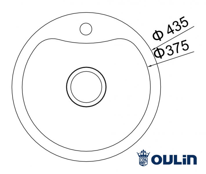картинка Мойка для кухни Oulin OL-357  картинка Мойка для кухни Oulin OL-357
