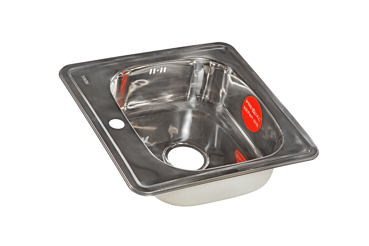 картинка Мойка для кухни Premial 4848 полированная (0,6мм) 