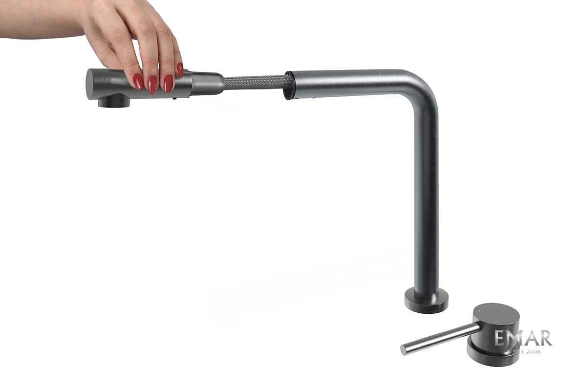 картинка Смеситель Emar ЕС - 7027 PVD Dark 