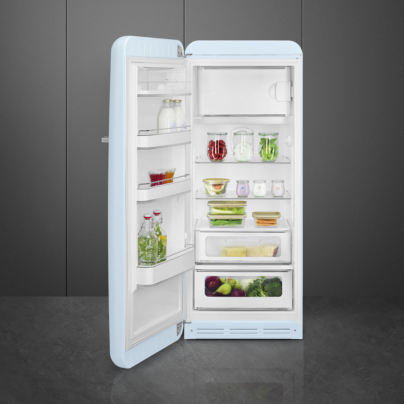 картинка Отдельностоящий холодильник Smeg FAB28LPB5  картинка Отдельностоящий холодильник Smeg FAB28LPB5