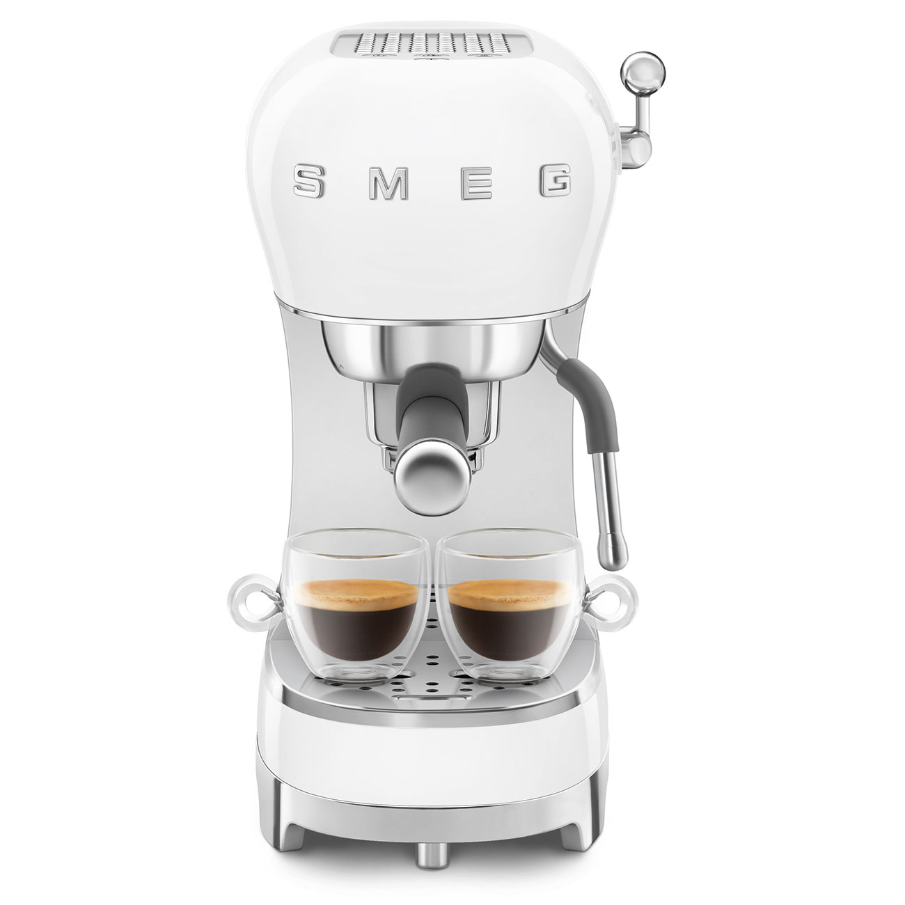картинка Кофеварка Smeg ECF02WHEU  картинка Кофеварка Smeg ECF02WHEU