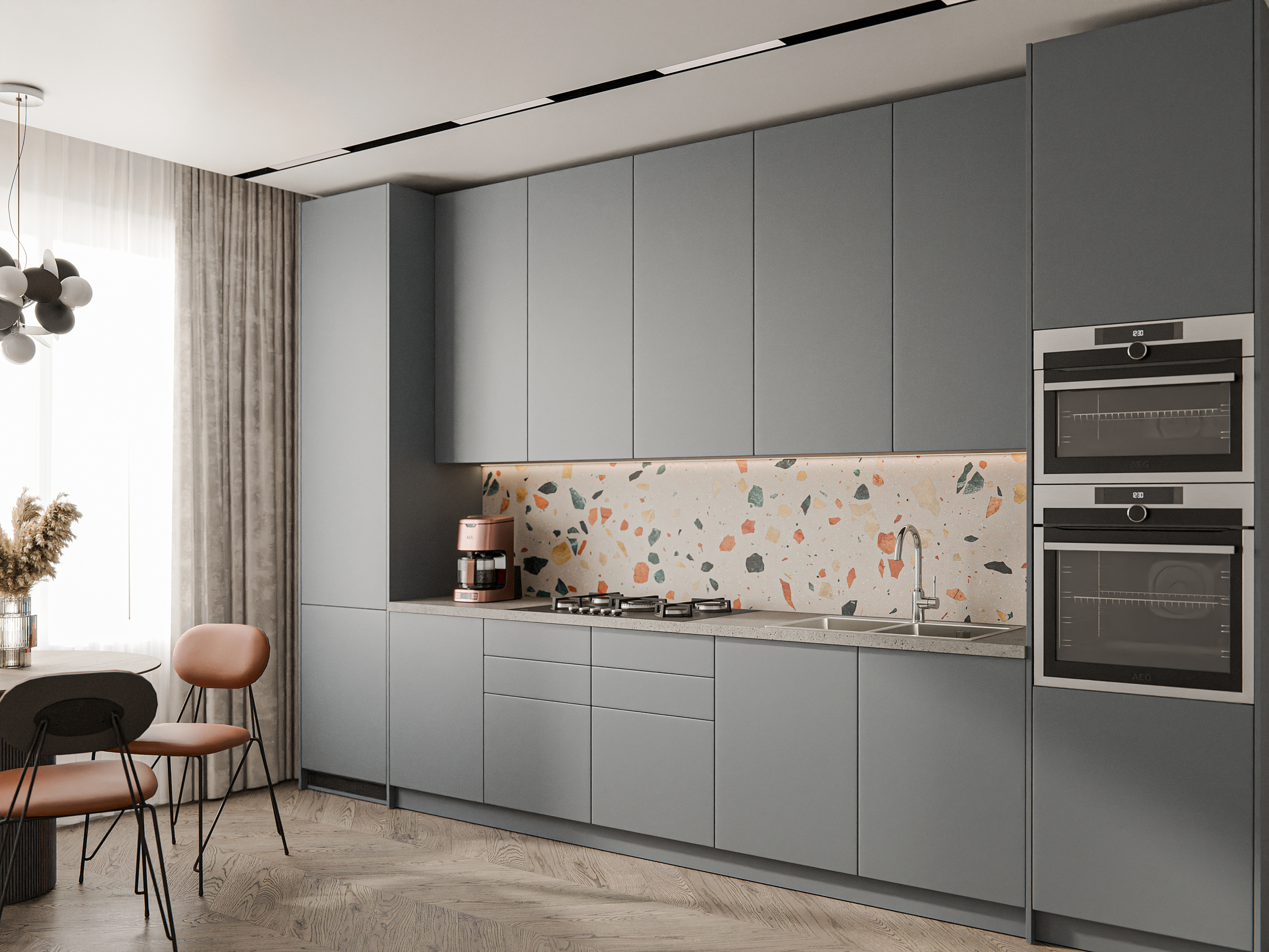 картинка Мойка для кухни Rivelato Rinox 7450 2В  картинка Мойка для кухни Rivelato Rinox 7450 2В