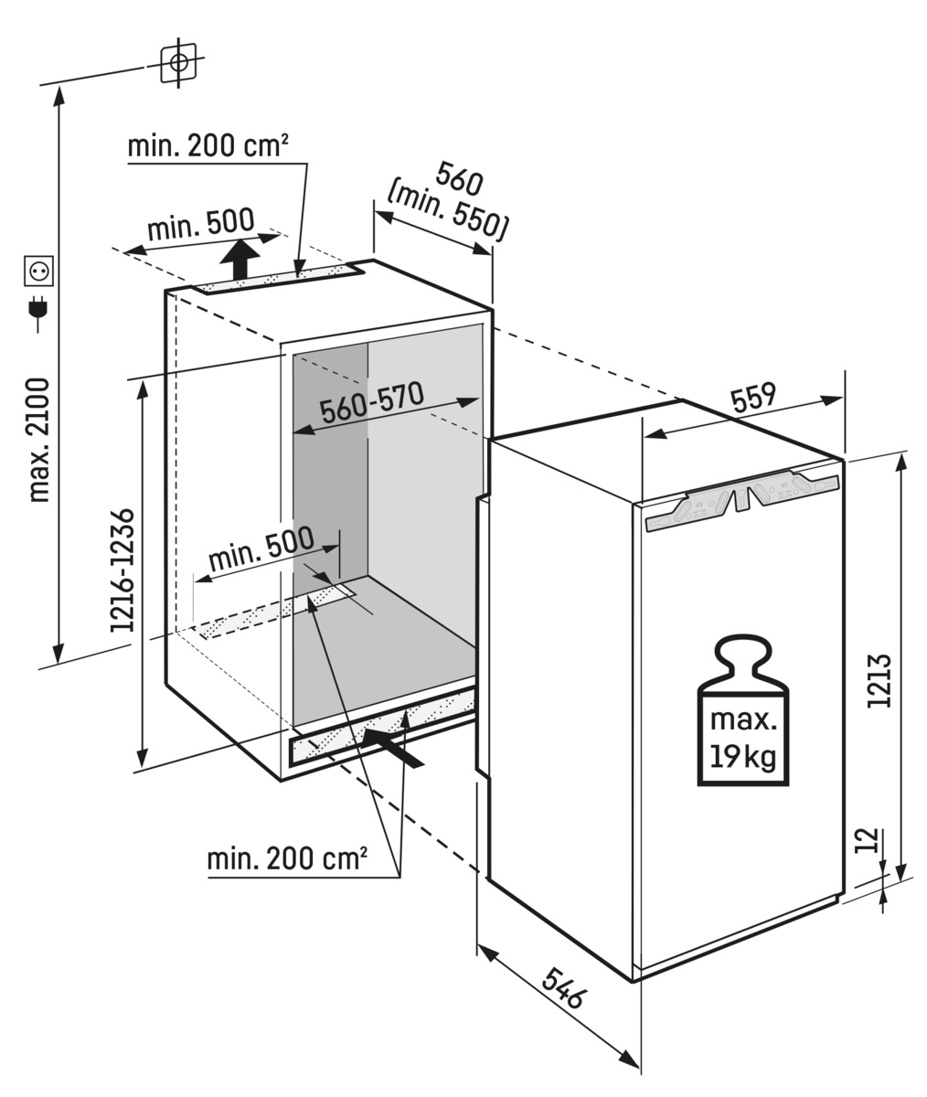 картинка Встраиваемый холодильник Liebherr IRE 4101 