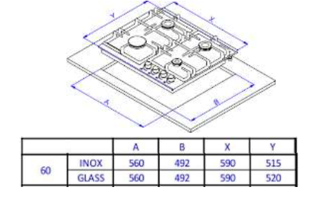 картинка Газовая варочная панель Weissgauff HGG 641 BGL черный 