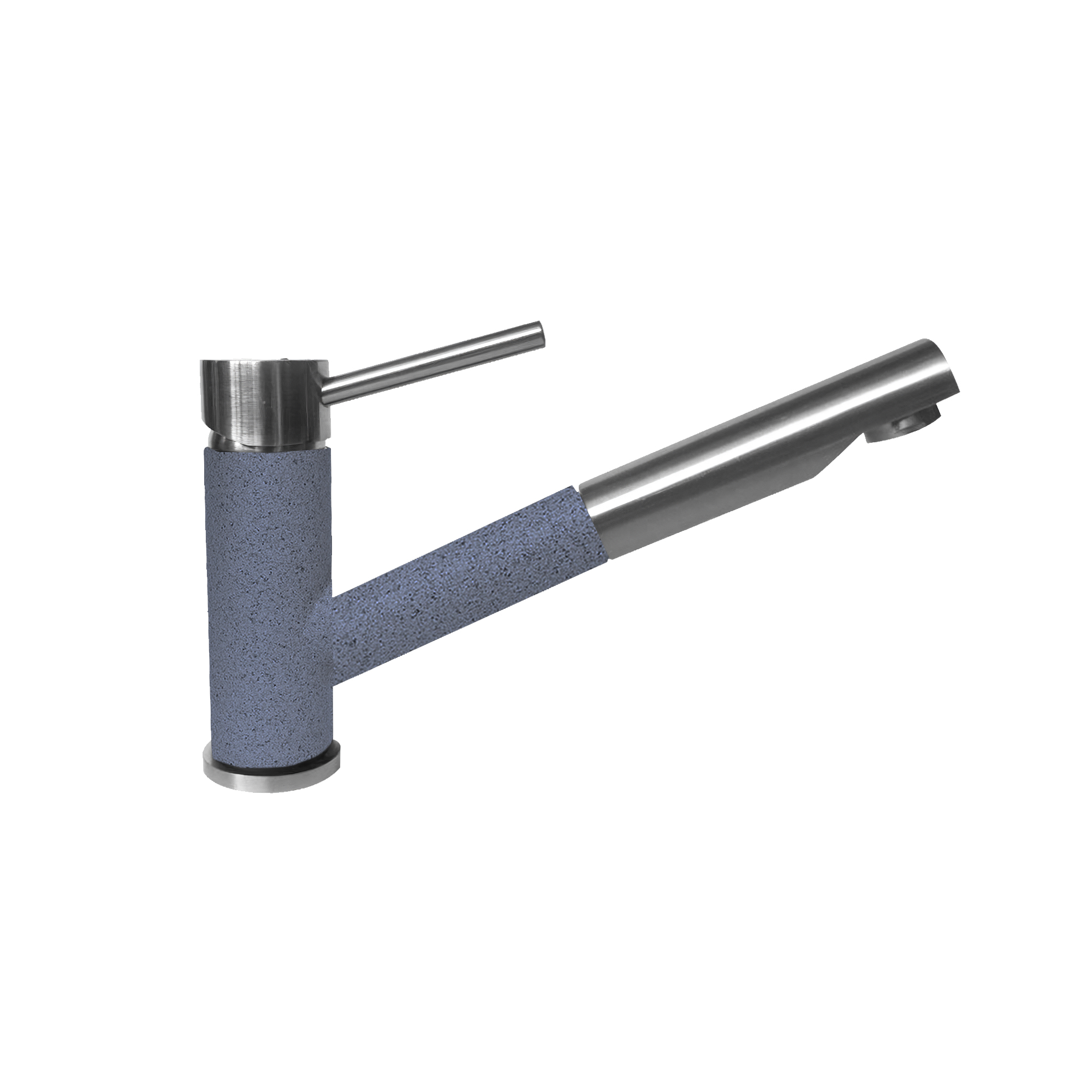 картинка Смеситель Gerdamix RIDO серый (DG-203) 