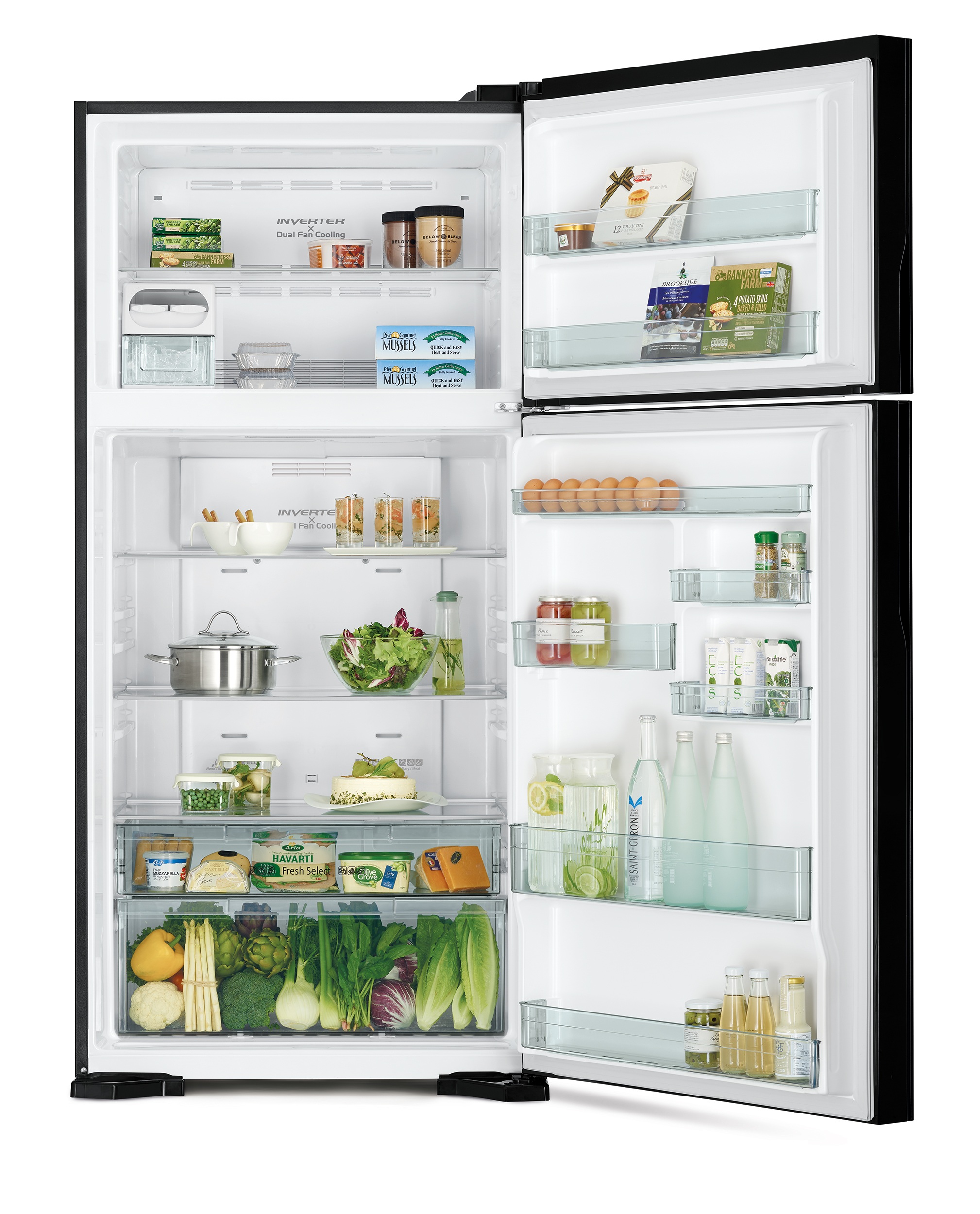 картинка Отдельностоящий холодильник Hitachi R-V660PUC7-1 PWH белый 