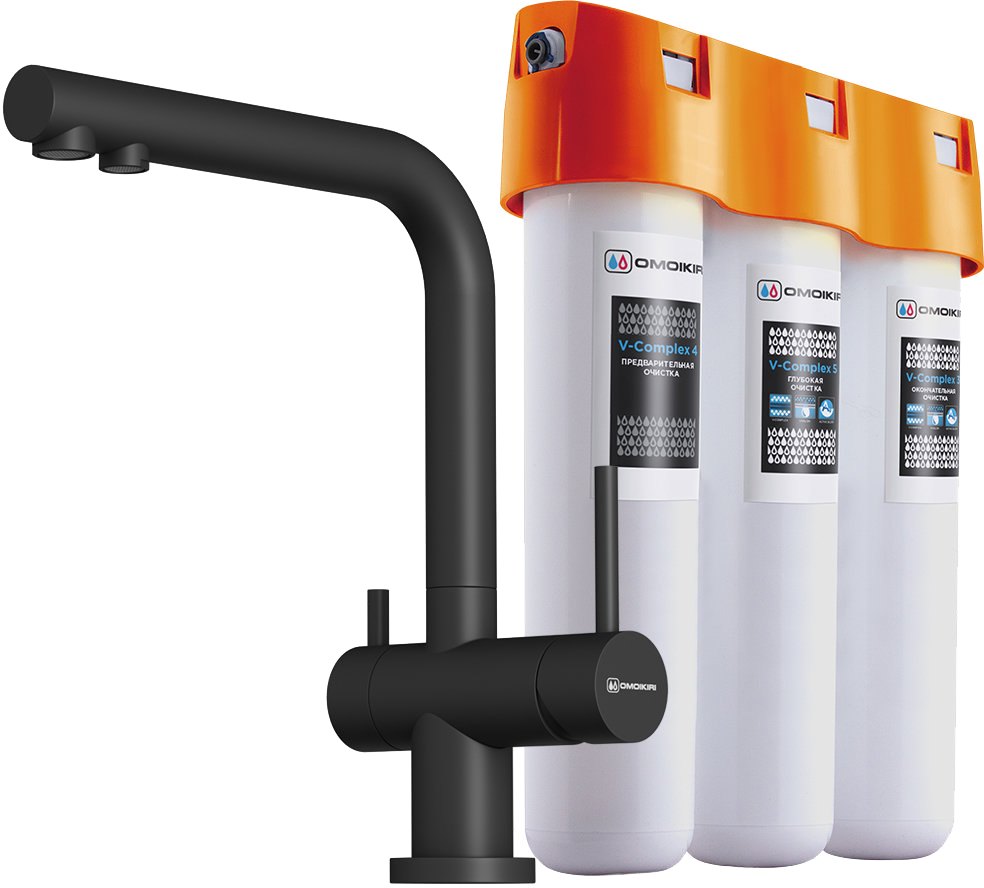 картинка Смеситель  Omoikiri PURE DROP LITE + NAGANO-P  картинка Смеситель  Omoikiri PURE DROP LITE + NAGANO-P