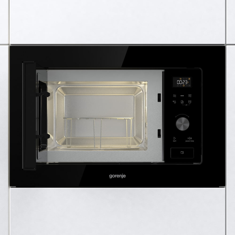 картинка Микроволновая печь Gorenje BM201AG1BG черный  картинка Микроволновая печь Gorenje BM201AG1BG черный