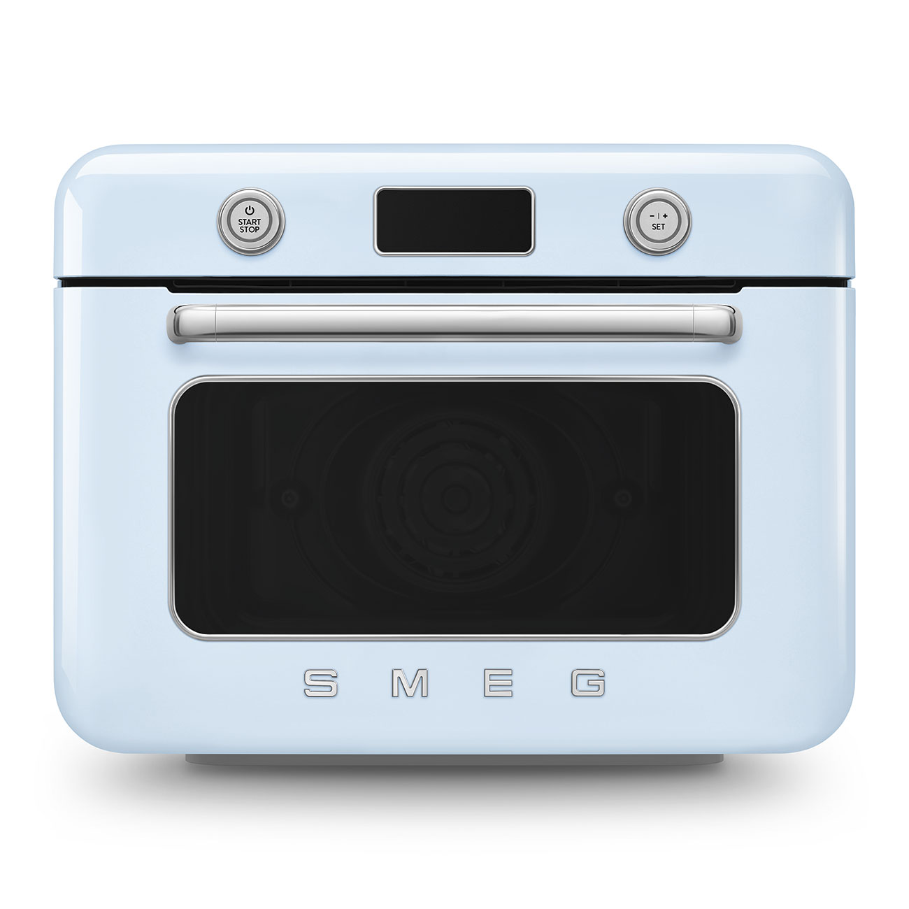 картинка Мини-печь с паром Smeg COF01PBEU постельный голубой  картинка Мини-печь с паром Smeg COF01PBEU постельный голубой