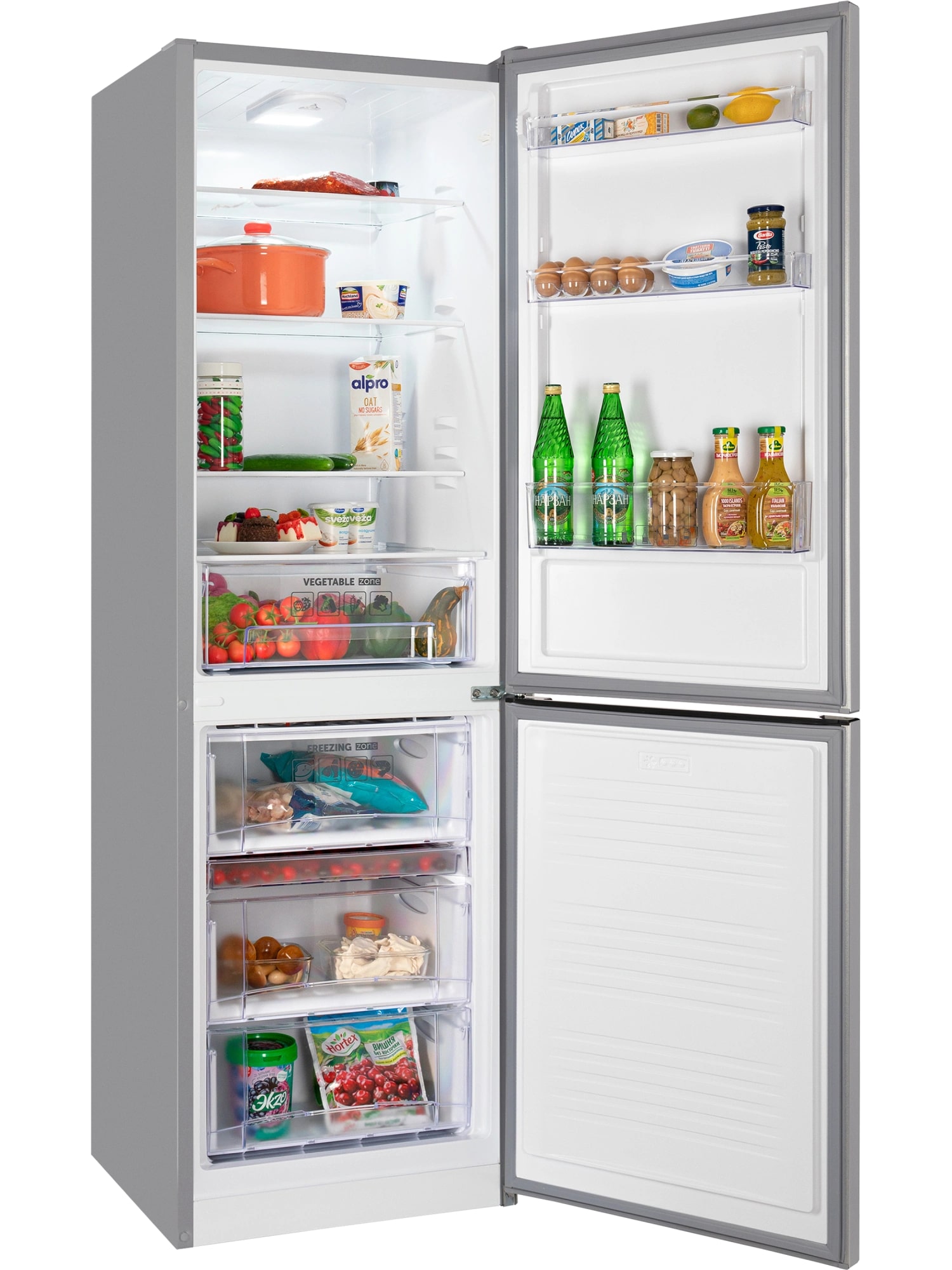 картинка Отдельностоящий холодильник Nord NRB 152 S серебро 