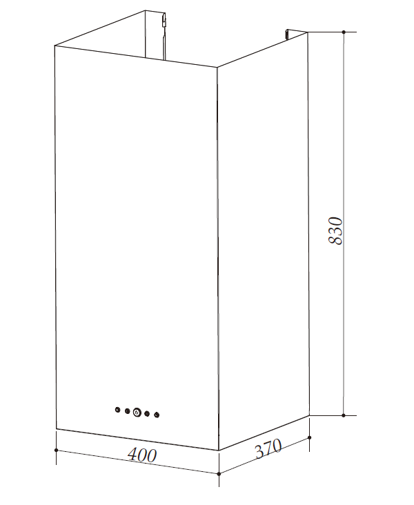 картинка Кухонная вытяжка Weissgauff IRIDA BL 