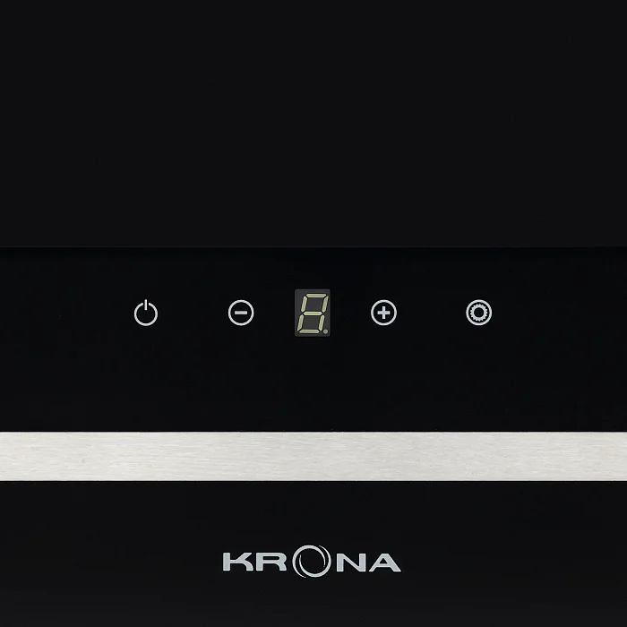картинка Кухонная вытяжка Krona DOMENIKA 600 BLACK/INOX S 