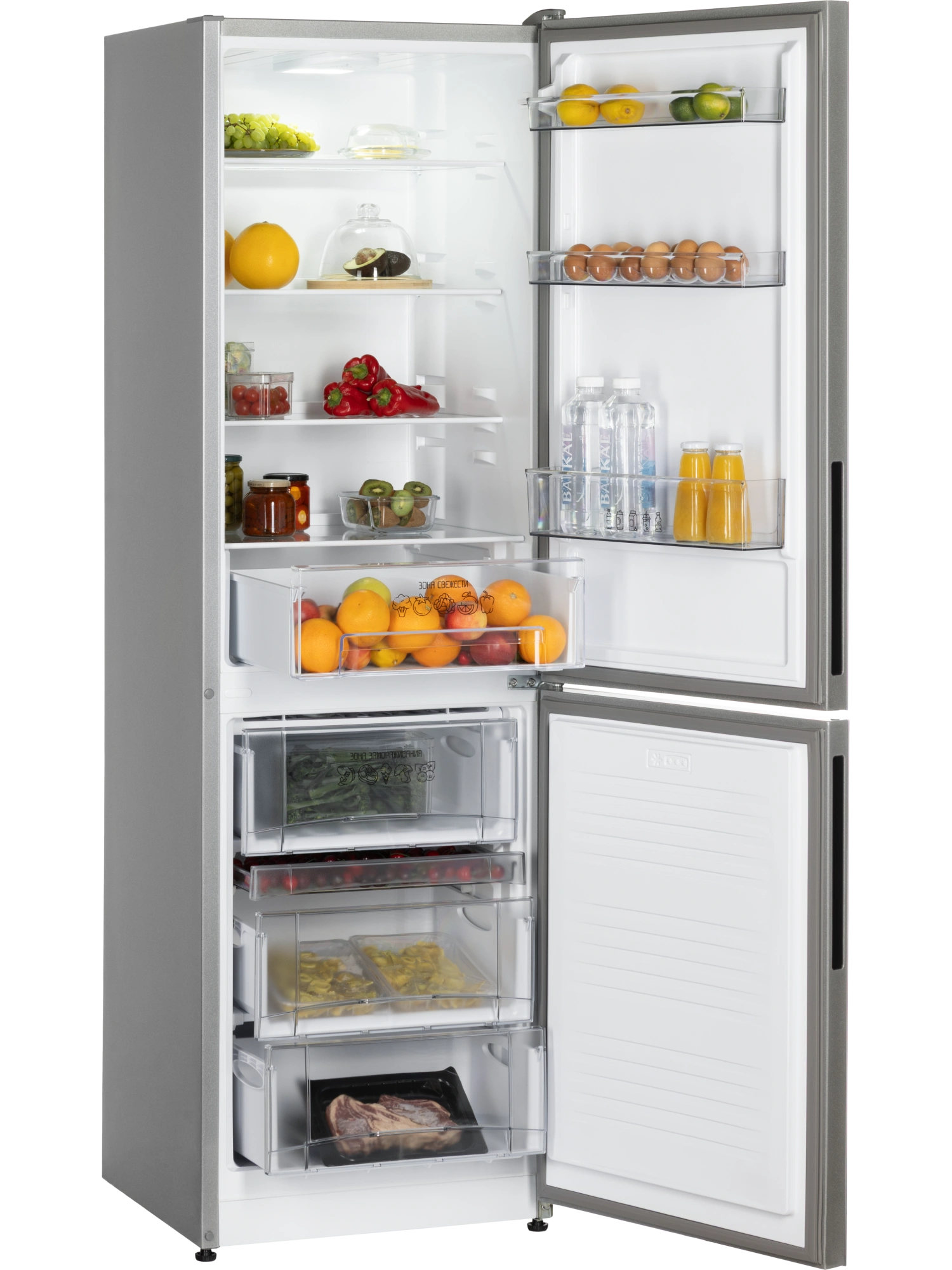 картинка Отдельностоящий холодильник Nord NRG 152 GTS глянцевый графит 