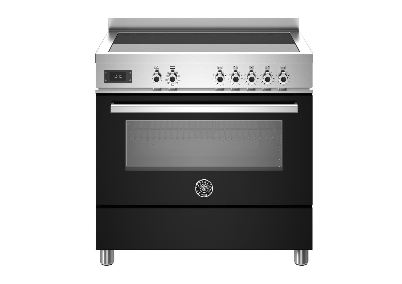 картинка Комбинированная кухонная плита Bertazzoni PRO95I1ENET чёрная  картинка Комбинированная кухонная плита Bertazzoni PRO95I1ENET чёрная