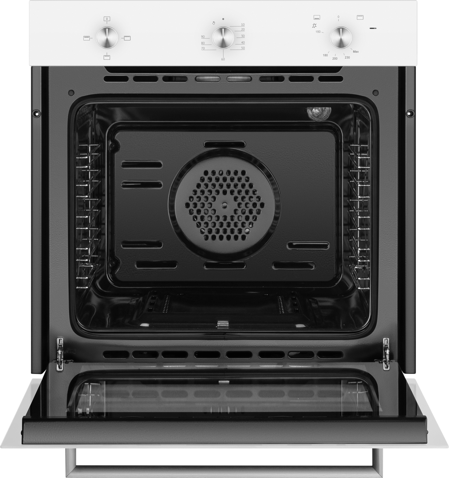 картинка Газовый духовой шкаф Weissgauff WGO 702 WHITE GLASS 