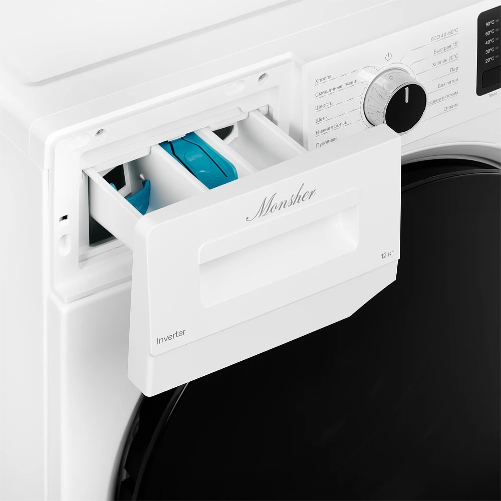 картинка Стиральная машина Monsher MWM 595 Blanc  картинка Стиральная машина Monsher MWM 595 Blanc