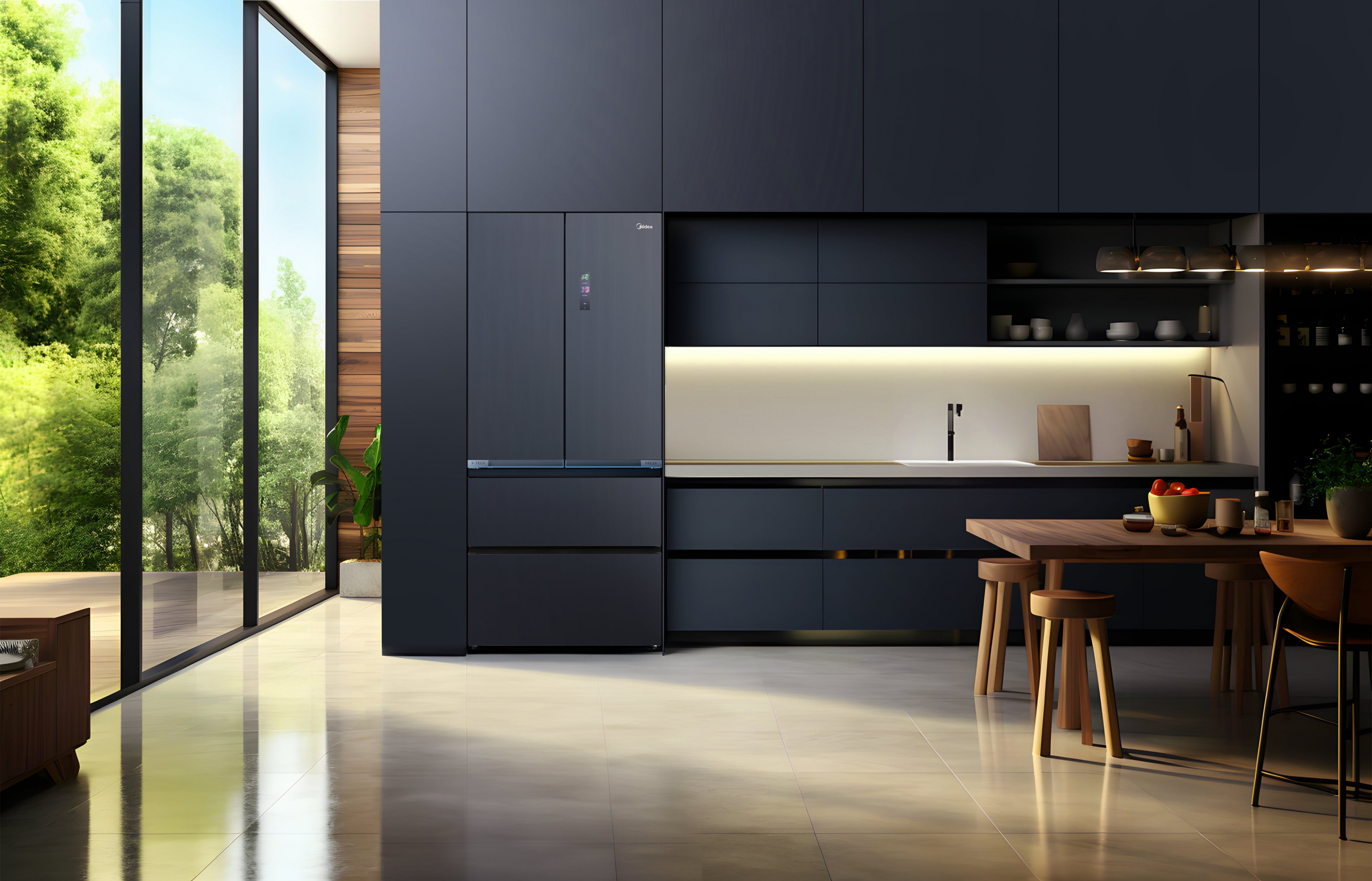 картинка Полувстраиваемый холодильник Midea MDRF705BIE70 