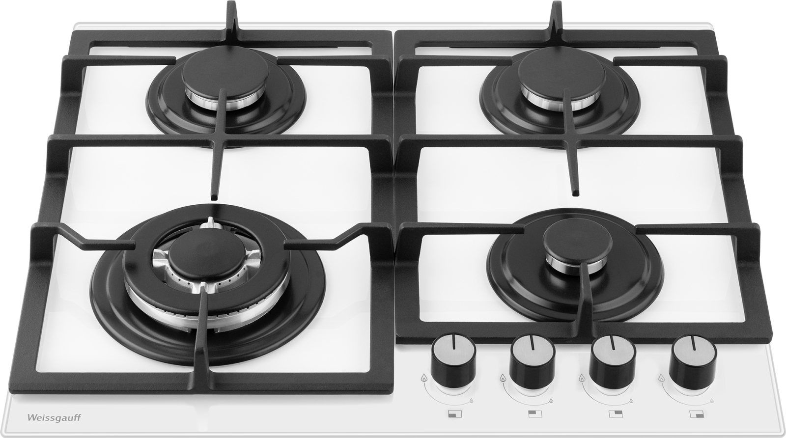картинка Газовая варочная панель Weissgauff HGG 641 WGL белая 