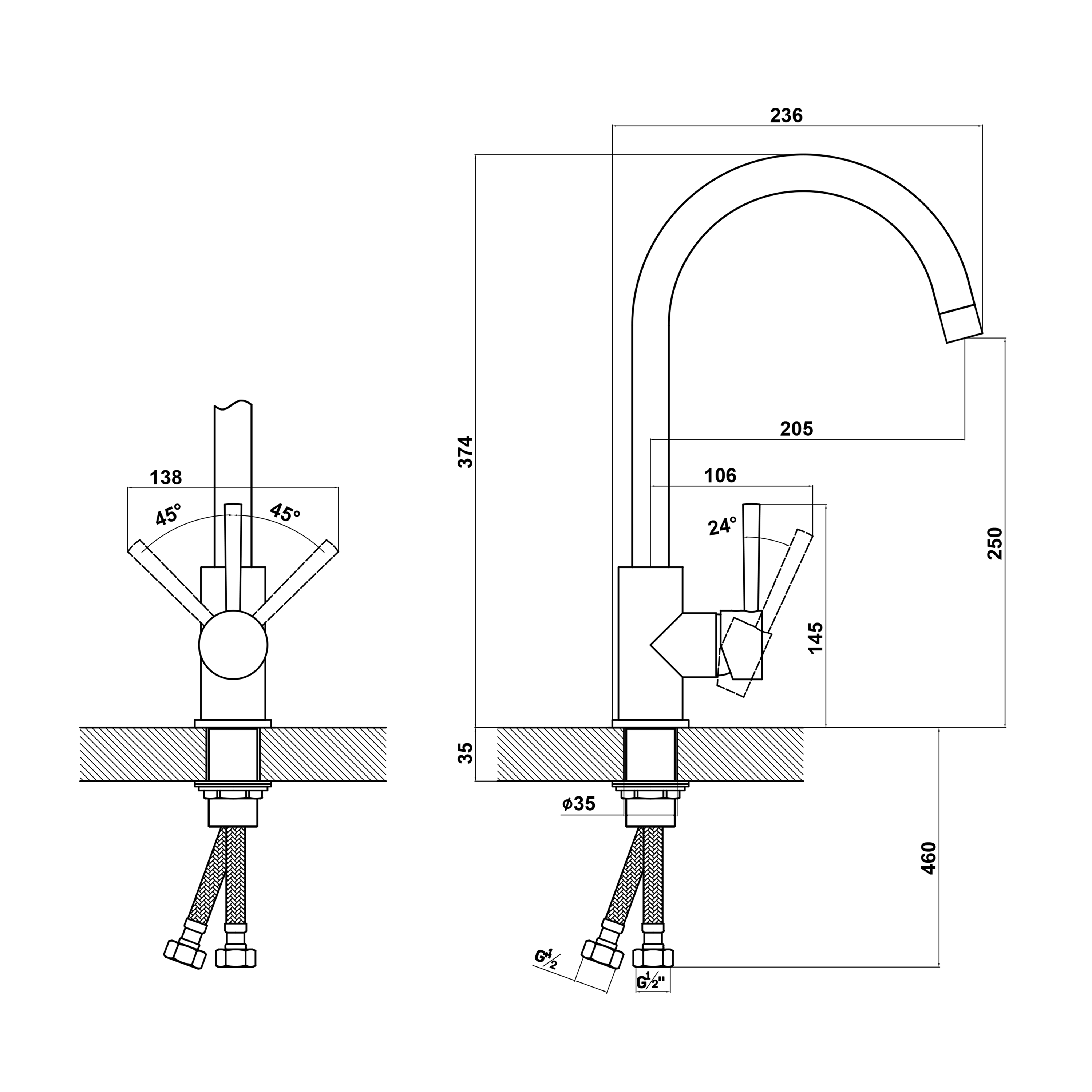 картинка Смеситель Florentina АЛЬФА FL 