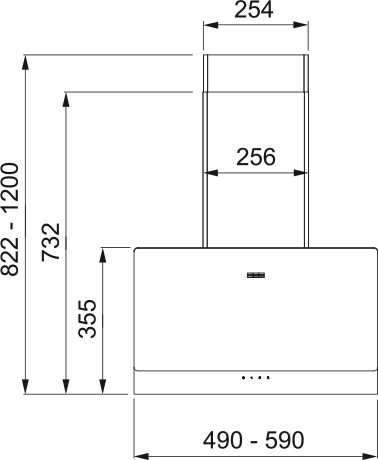 картинка Кухонная вытяжка полновстраиваемая Franke TEMPER 60 WH белая 