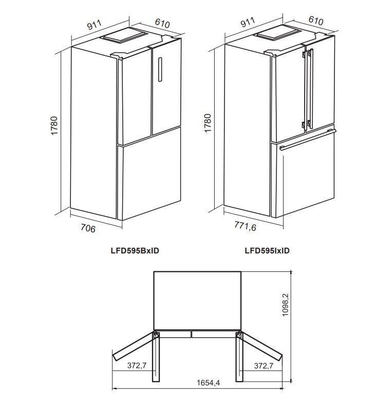 картинка |Discount| Отдельностоящий холодильник Lex LFD595LXID  картинка |Discount| Отдельностоящий холодильник Lex LFD595LXID