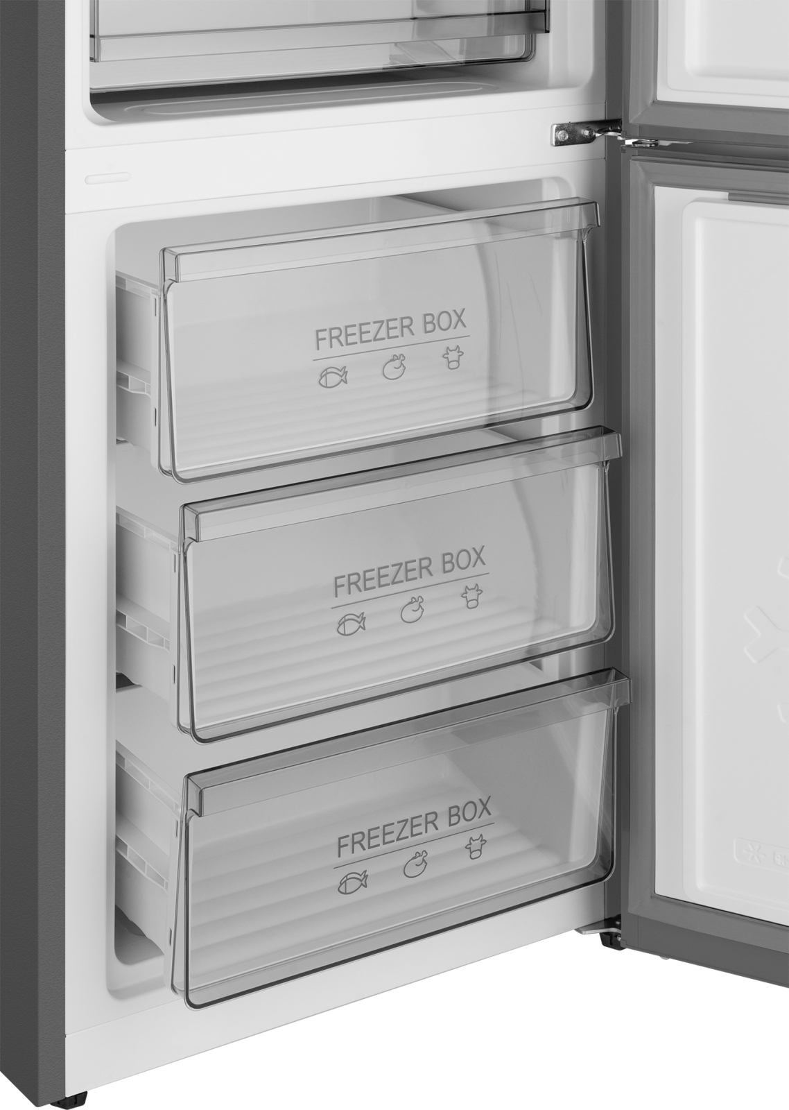 картинка Отдельностоящий холодильник Weissgauff WRK 185 Total NoFrost Inverter Inox 