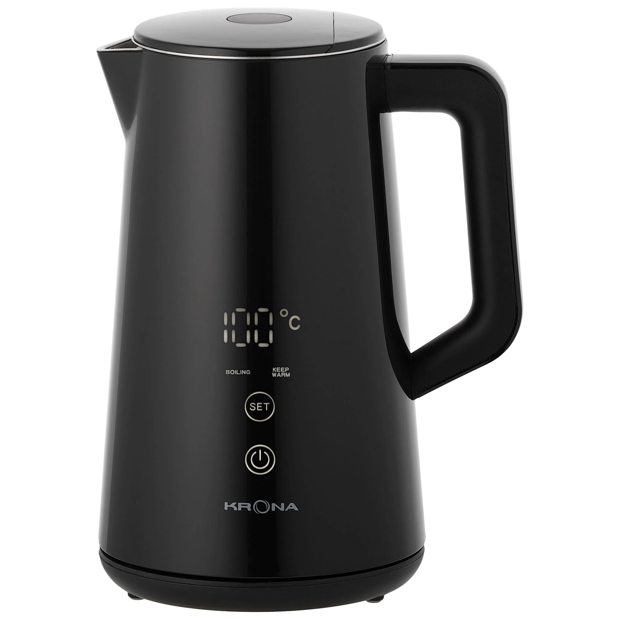 картинка Чайник электрический Krona Digitaler Black 1,5л  картинка Чайник электрический Krona Digitaler Black 1,5л