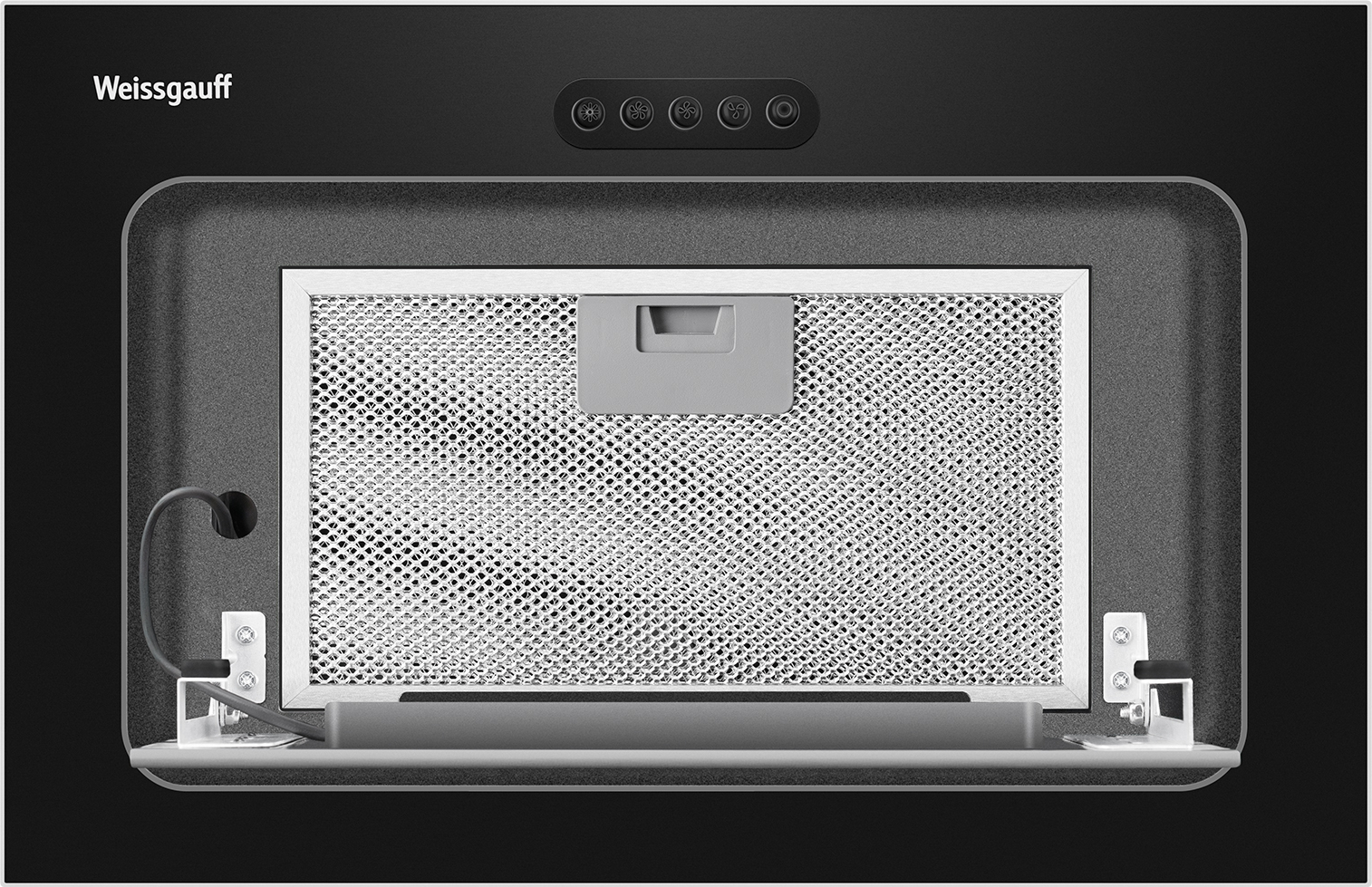 картинка Кухонная вытяжка Weissgauff Aura 456 PB Black Glass 