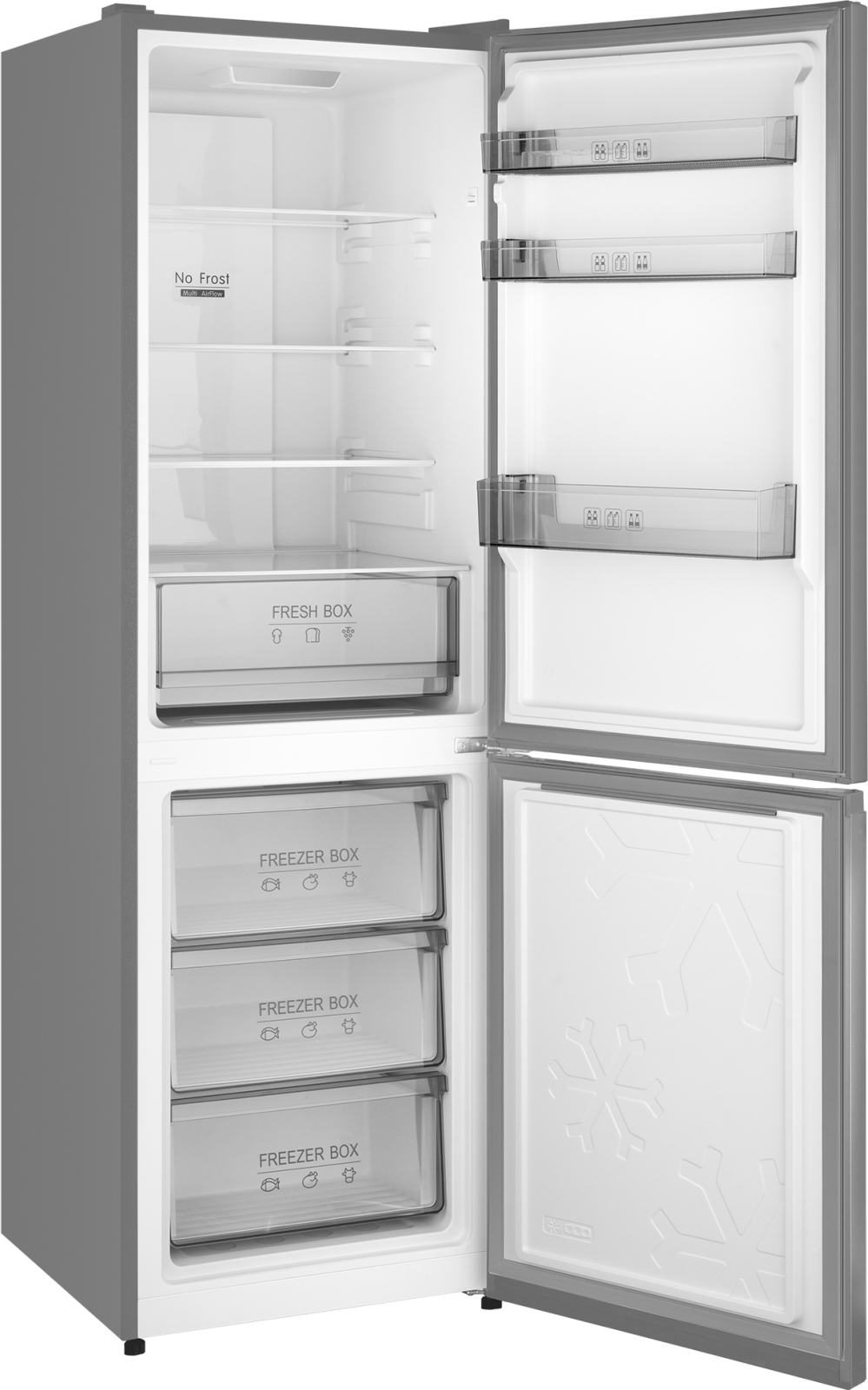 картинка Отдельностоящий холодильник Weissgauff WRK 185 Total NoFrost Inverter Inox 