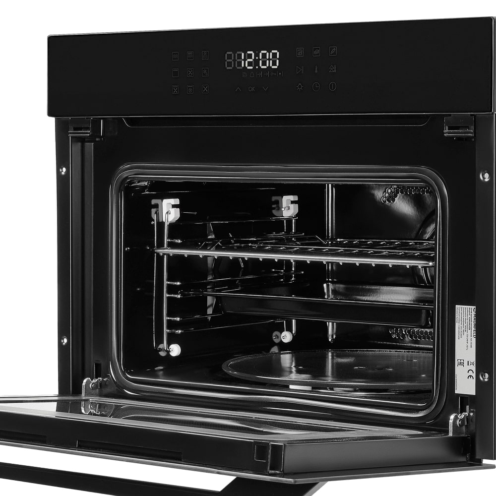 картинка Духовой шкаф с функцией СВЧ Maunfeld XCMO4414GB черный 