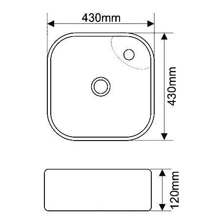картинка Раковина Melana MLN-78112, белый 