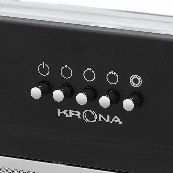 картинка Кухонная вытяжка Krona KATE 600 BLACK PB  картинка Кухонная вытяжка Krona KATE 600 BLACK PB