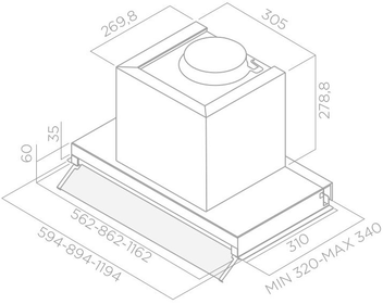 картинка Кухонная вытяжка Elica BOXIN LX/BL MAT/A/120  картинка Кухонная вытяжка Elica BOXIN LX/BL MAT/A/120