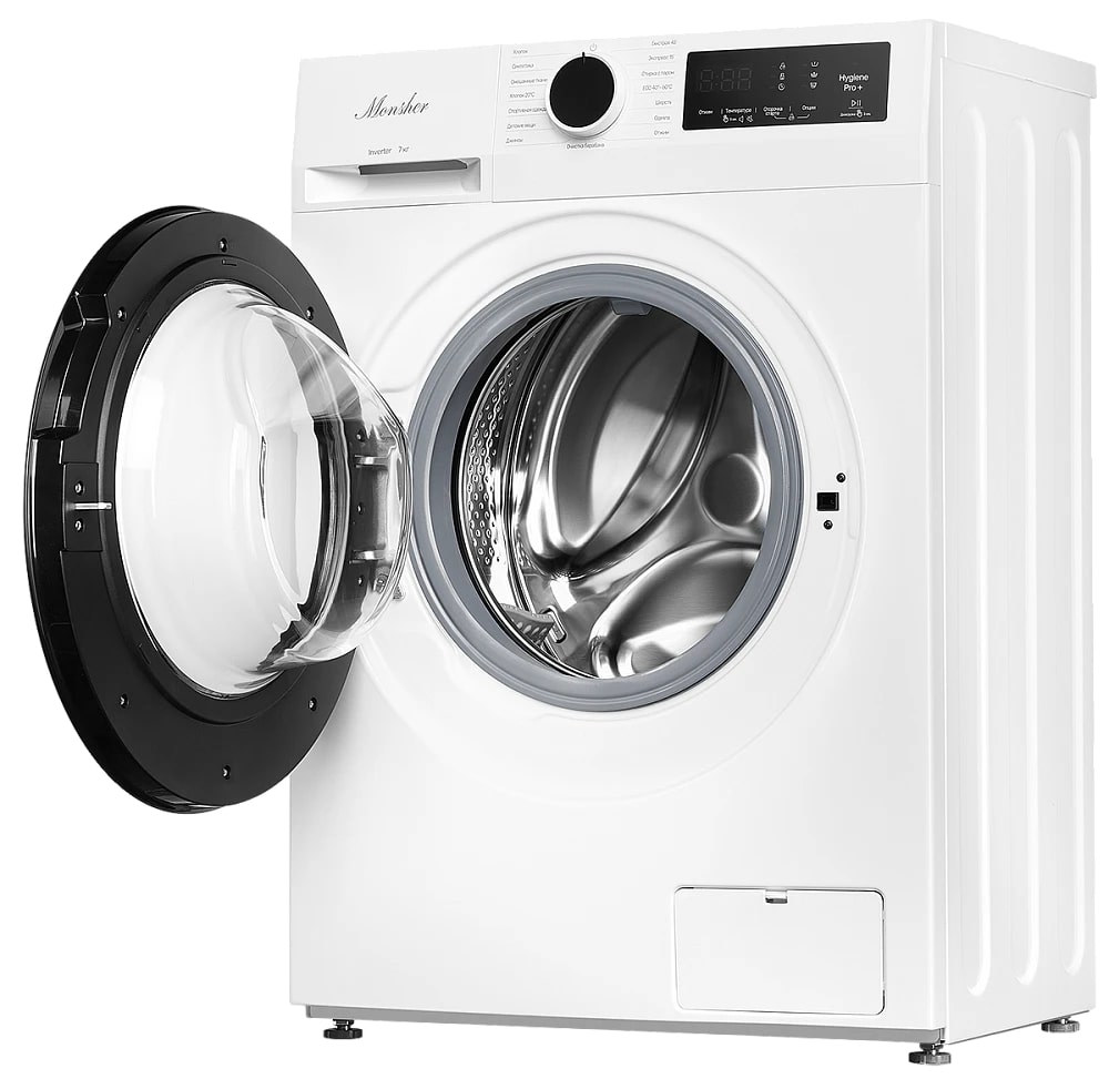 картинка Стиральная машина с паром Monsher MWM 400 BLANC  картинка Стиральная машина с паром Monsher MWM 400 BLANC