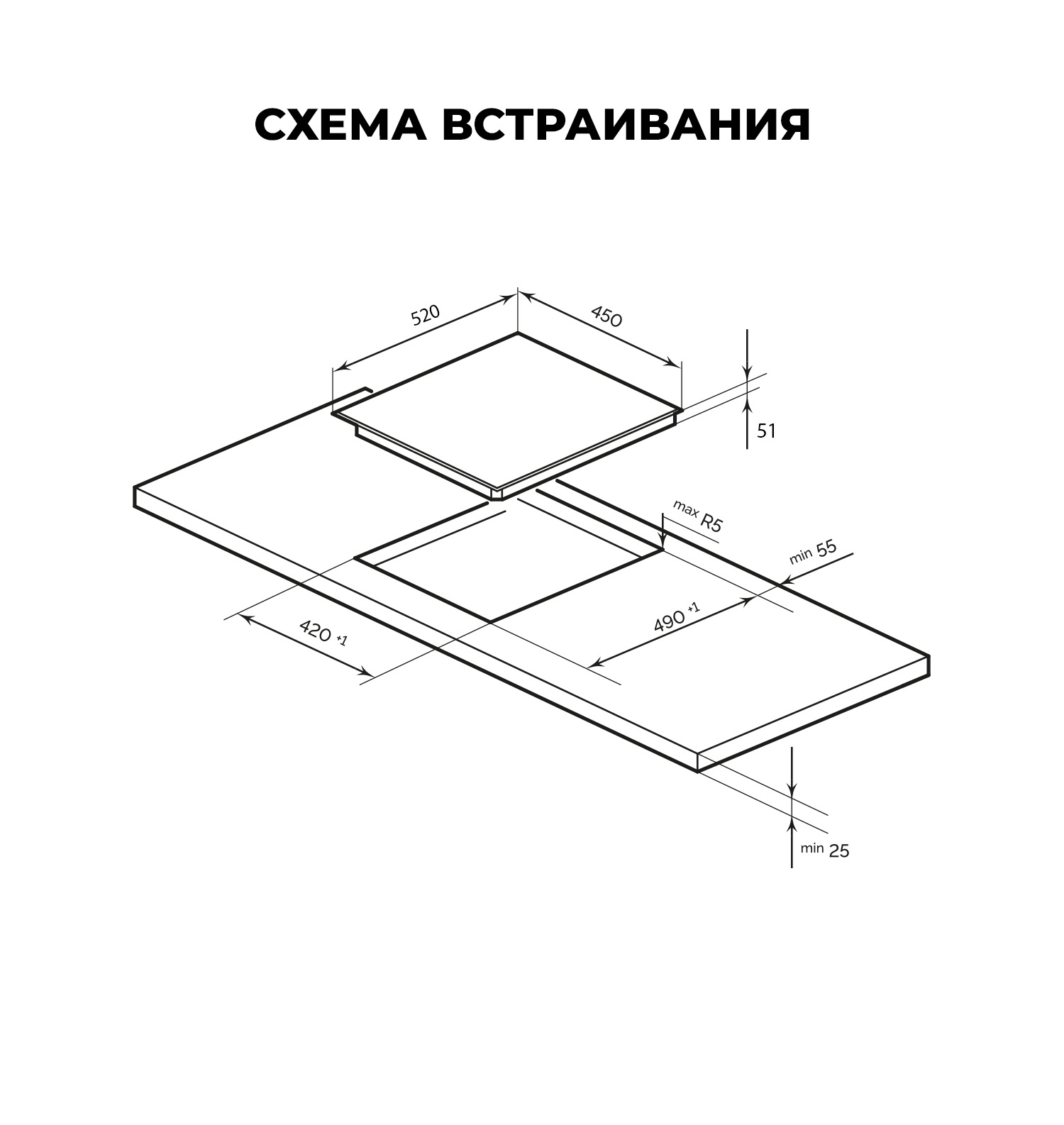 картинка Варочная панель Lex EVH 431A BL 