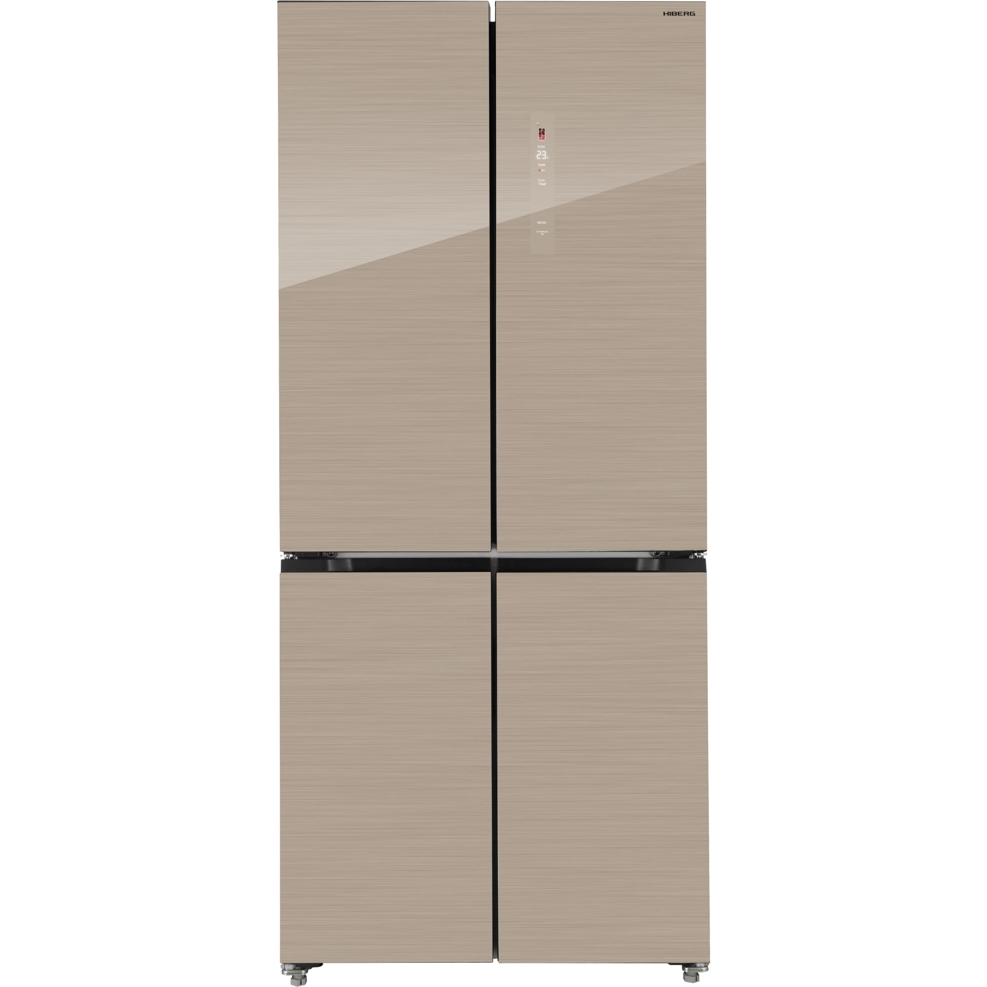 картинка Отдельностоящий холодильник Hiberg RFQ-600DX NFGY INVERTER бежевое стекло  картинка Отдельностоящий холодильник Hiberg RFQ-600DX NFGY INVERTER бежевое стекло