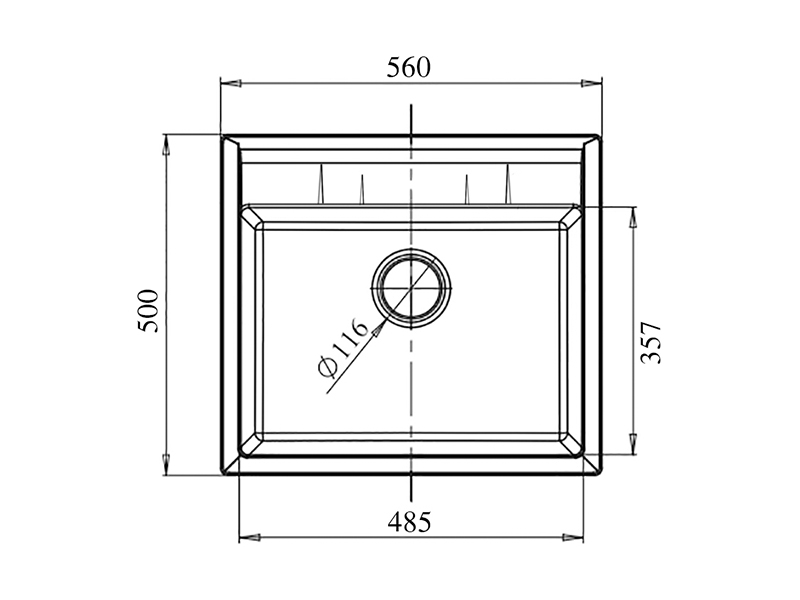 картинка Кухонная мойка Granfest GF-Q-561 