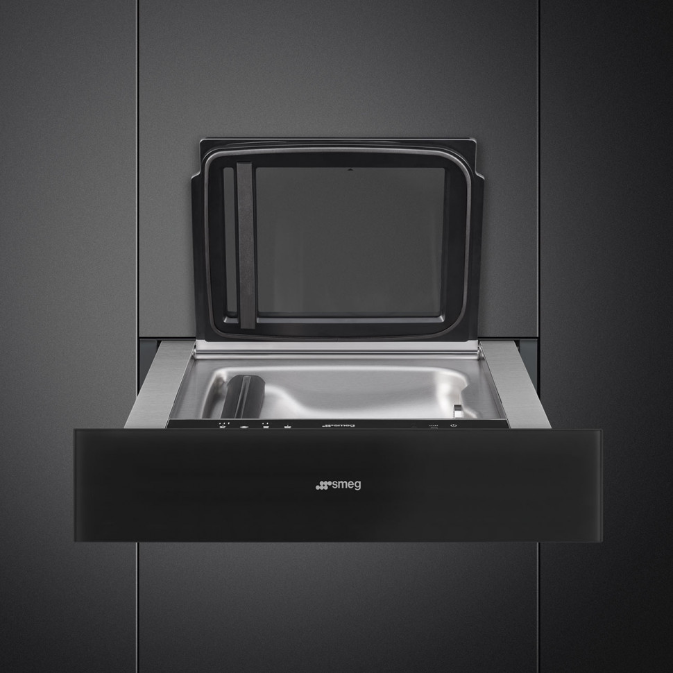 картинка Ящик для вакуумирования Smeg CPV115B3 чёрное стекло  картинка Ящик для вакуумирования Smeg CPV115B3 чёрное стекло