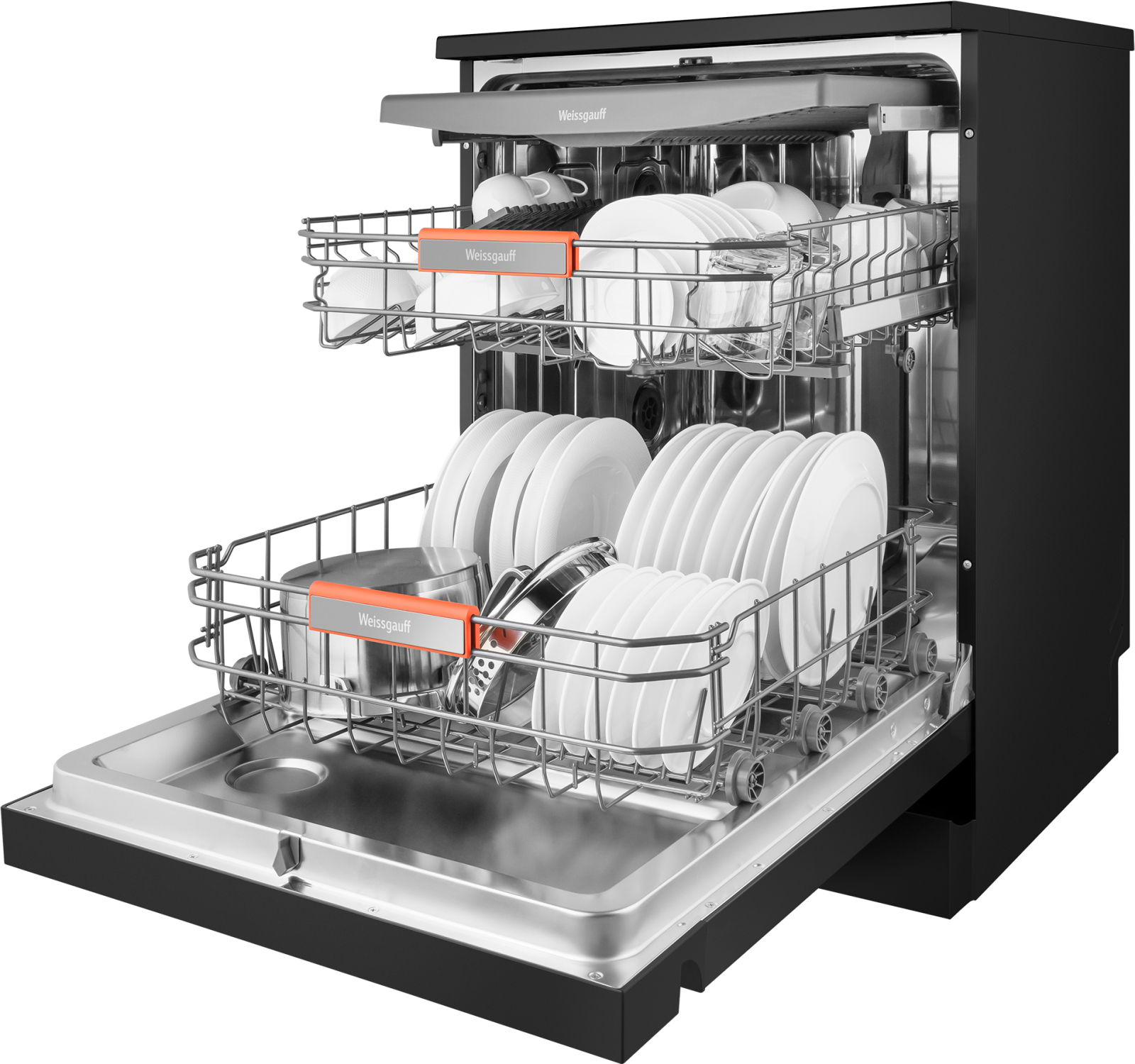 картинка Посудомоечная машина отдельностоящая Weissgauff DW 6038 B Inverter 