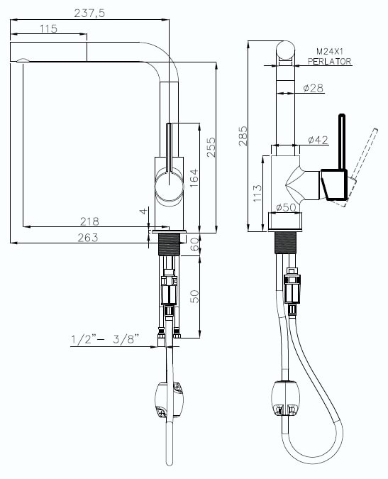 картинка Смеситель Rivelato Ledro 9022203 