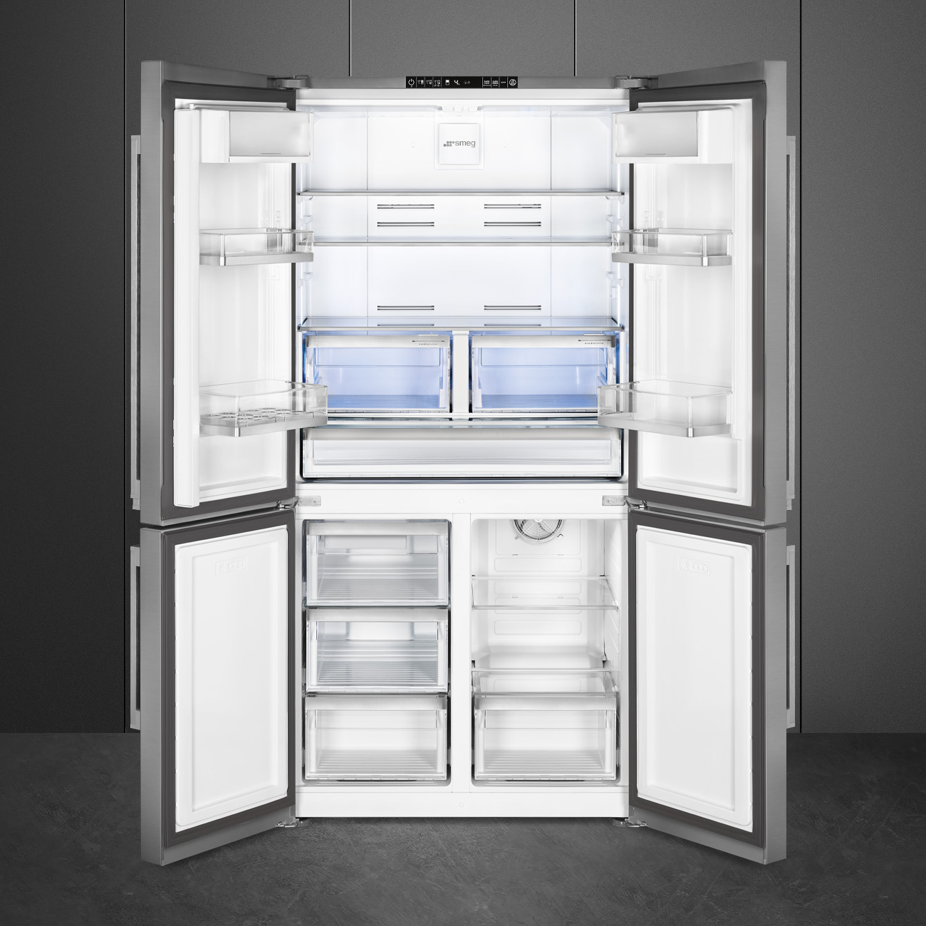 картинка Отдельностоящий холодильник Smeg FQ60XE  картинка Отдельностоящий холодильник Smeg FQ60XE