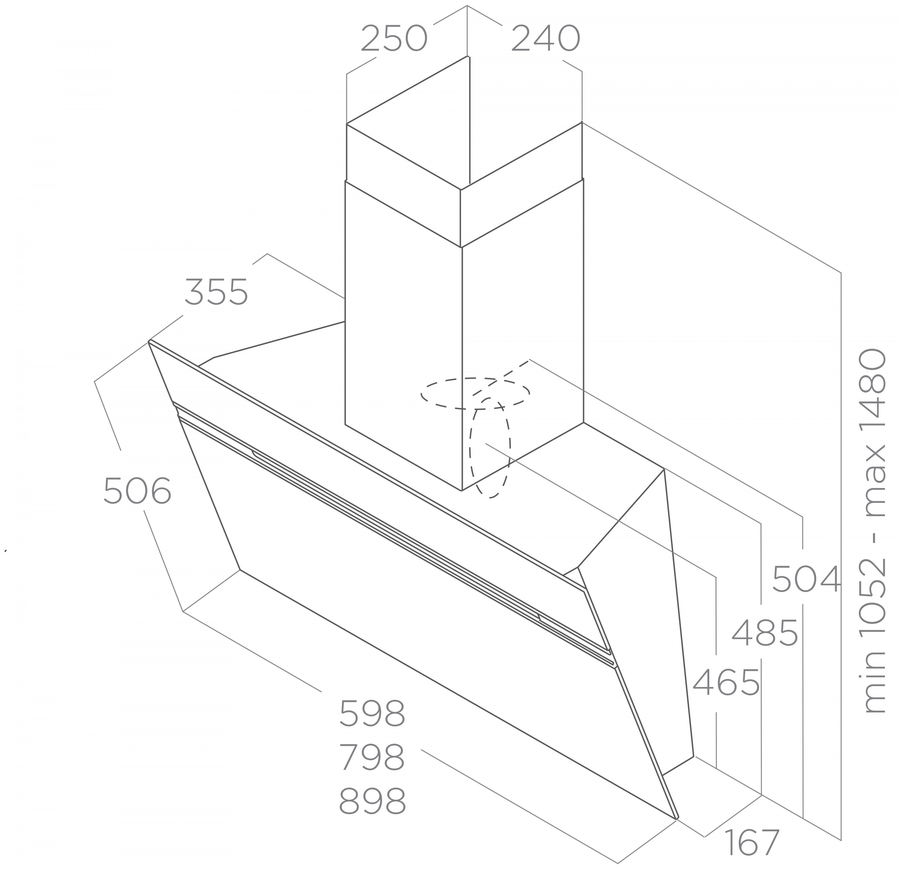 картинка Кухонная вытяжка Elica NEAT @ BL/A/60 