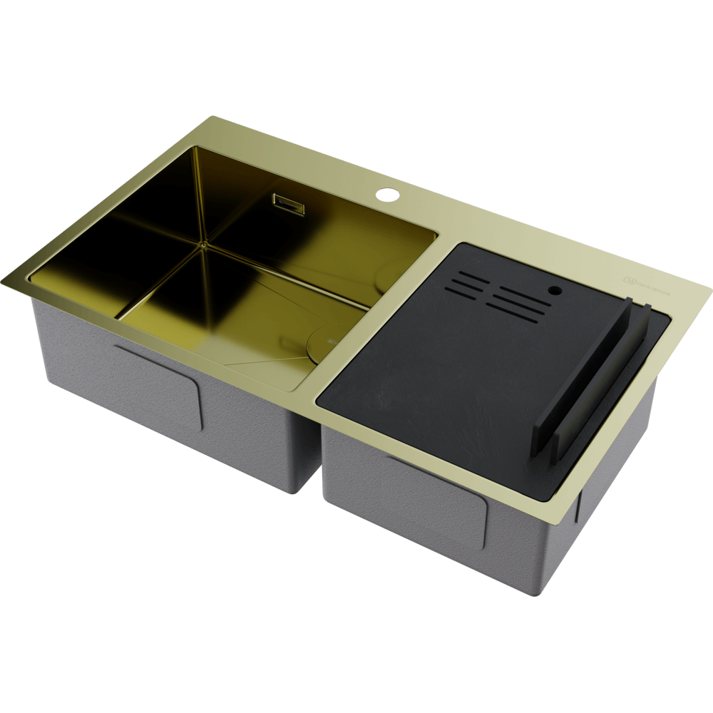 картинка Мойка для кухни Omoikiri Akisame 86-2 Side-LG 