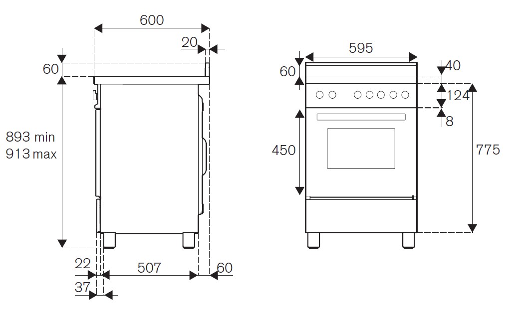картинка Комбинированная кухонная плита Bertazzoni PRO64L1EXT нержавеющая сталь 