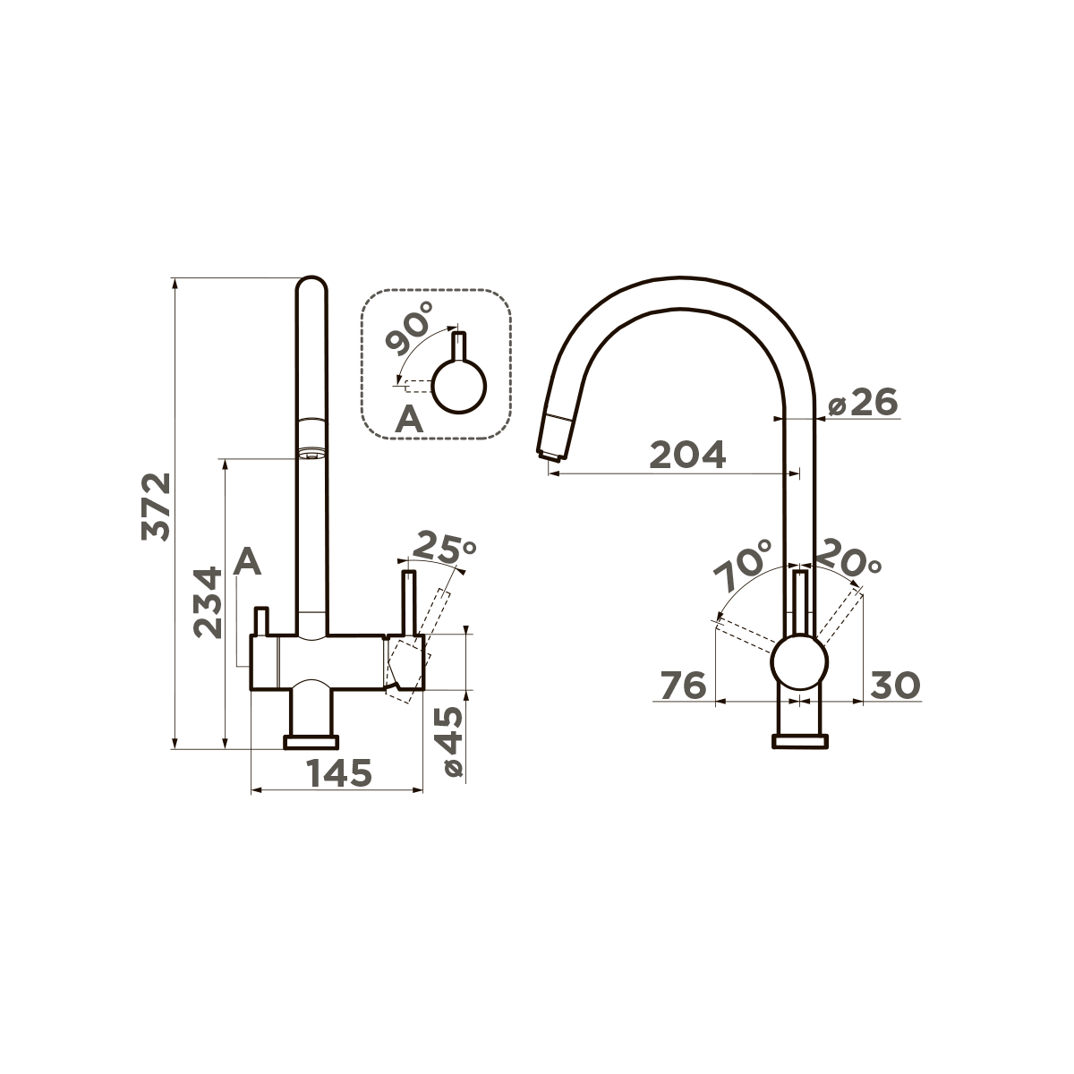 картинка Смеситель Omoikiri YAMADA-P 